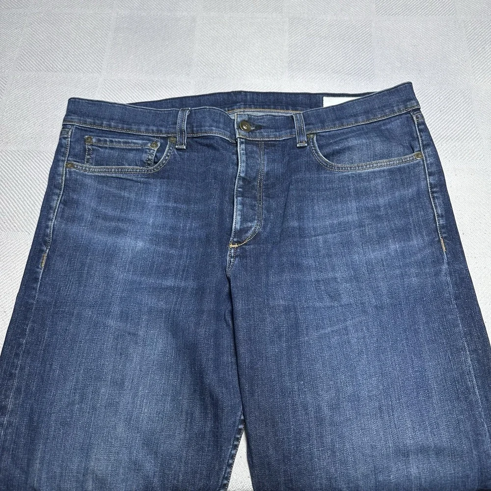 Rag & Bone Fit 2 Slim Jeans 38x29** Button Fly USA Made Denim‎ Dukes Medium Wash - Picture 2 of 16